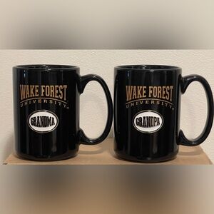 Wake Forest grandma & grandpa matching mug set